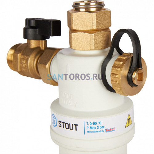Промывной фильтр для настенных котлов STOUT G 3/4M (SFW-0072-000020 СТОУТ)