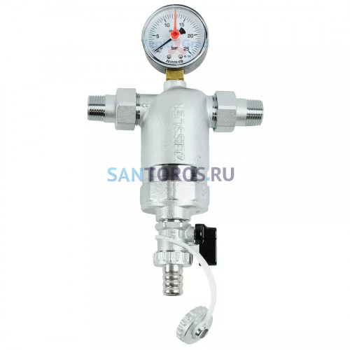 Фильтр с манометром и магнитной вставкой ZEISSLER (100 мкм ) НР-НР 1/2" ZSf.306.0104N (ЗЕИССЛЕР)