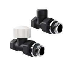 Набор термостатический прямой Royal Thermo Design 1/2М30x1.5, черный
