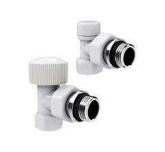 Набор термостатический угловой Royal Thermo Design 1/2М30x1.5, белый