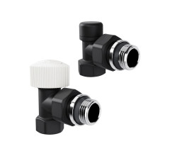 Набор термостатический угловой Royal Thermo Design 1/2М30x1.5, черный