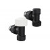 Набор термостатический угловой Royal Thermo Design 1/2М30x1.5, черный НС-1640381