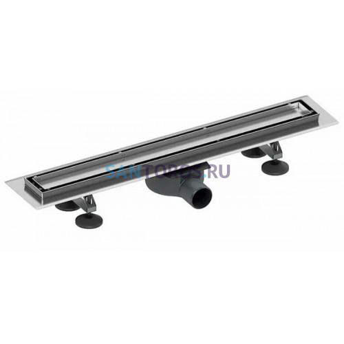 Комплект TECE TECElinus для монтажа дренажного канала 2 в 1 с основой для плитки tile и steel с мембраной Хром матовый 70 см, комплект 15103079 15103079