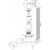 Сифон для ванны MRB12 McAlpine, cлив-перелив (MRB12 МсАлпине) MRB12