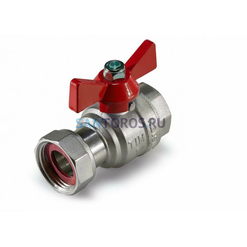 Кран шаровой TIM прямой с накидной гайкой и внутренней резьбой 3/4 BV209-C03FN
