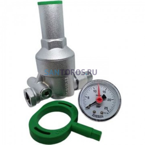 Редуктор давления мембранный с манометром 1/2" ВР-НР ZEISSLER ZSr.701.0104N ZSr.701.0104N
