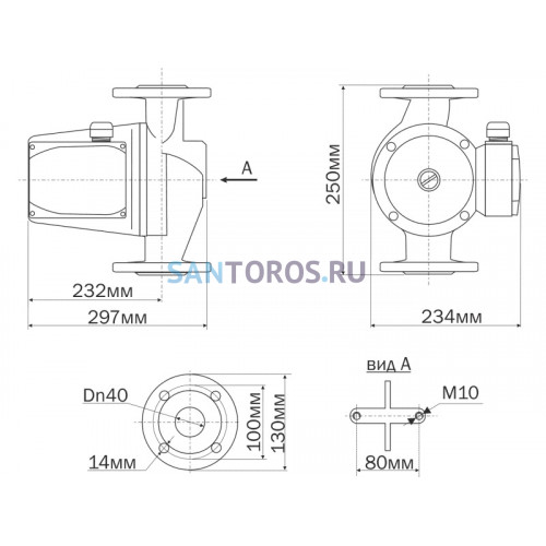 Насос циркуляционный Aquario AC 14-8-50F (5148 Акварио)