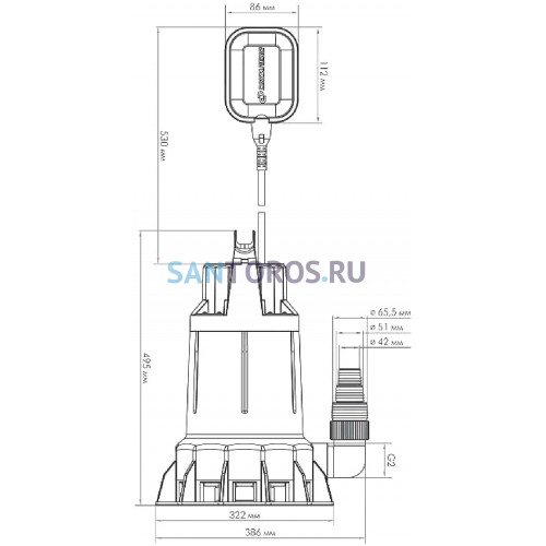 Насос погружной ДРЕНАЖНИК 550/14 Джилекс (5151)