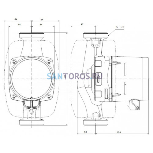 Насос циркуляционный Star-RS 25/7 Wilo (4119788 Вило)