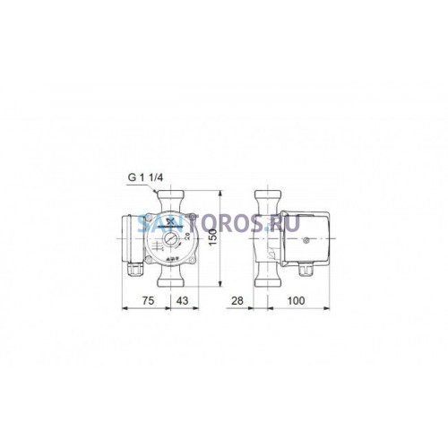 Насос циркуляционный UP 20-15 N-150 Grundfos (59641500 Грундфос)
