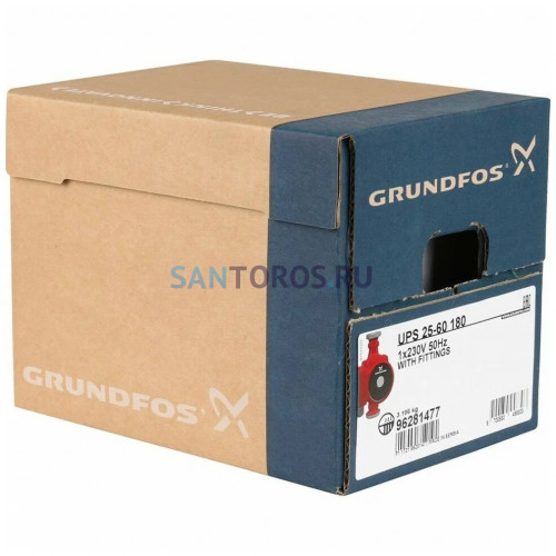 Насос циркуляционный UPS 25-60 180 без гаек Grundfos (99309993 Грундфос)
