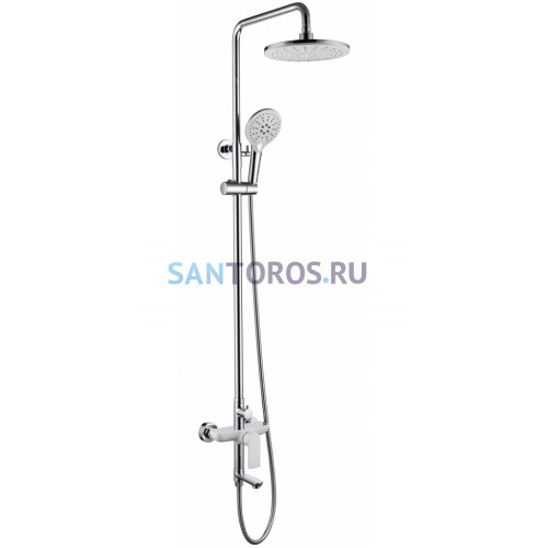 Душевая система Grocenberg GB7009 Белый хром GB7009WC