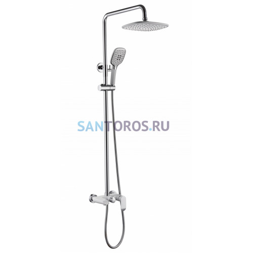 Душевая система Grocenberg GB7010 Белый хром GB7010WC