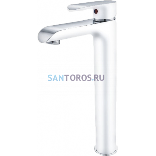 Смеситель для раковины Groсenberg GB3010 Белый хром GB3010WC