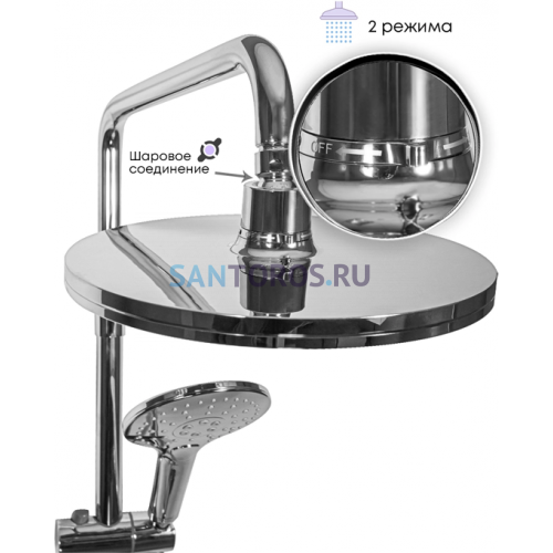 Душевая система Grocenberg GB7001 Хром GB7001CR