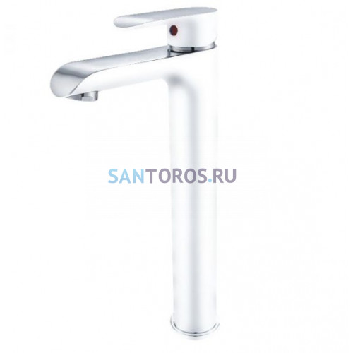 Смеситель для раковины Groсenberg GB3010 Белый хром GB3010WC