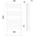 Ното П12 500х1000  электро (sensor quick touch) Полотенцесушитель TERMINUS