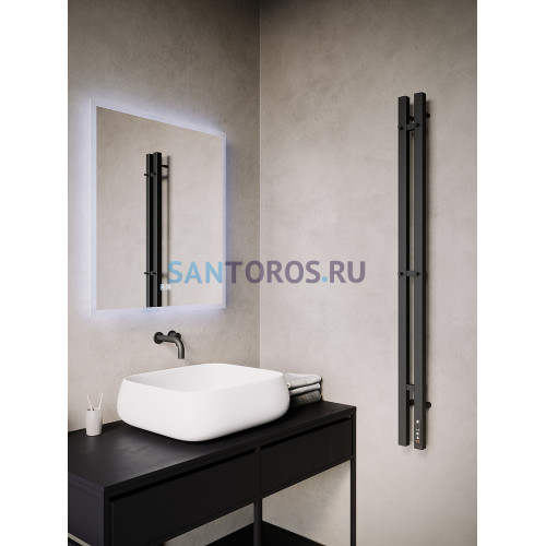 Стойка электро DUO проф1200 крашеный TERMINUS, RAL 9005 матовый