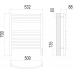 Классик П9 500х700 электро (sensor quick touch) Полотенцесушитель TERMINUS