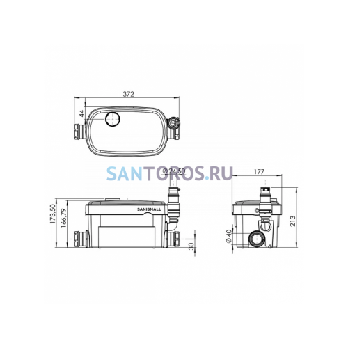Канализационная насосная установка SFA SANISMALL SANISMALL