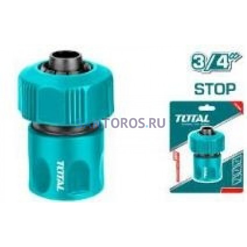 Пластиковый соединитель для шланга стоп 3/4" THHCS63402