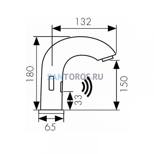 Смеситель KAISER Sensor для раковины 38421 (Кайзер)