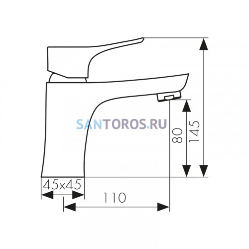 Смеситель KAISER Clever для раковины 76011 (Кайзер)