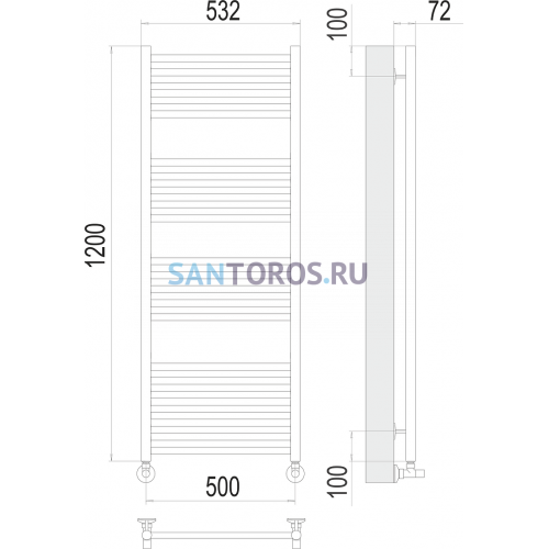 Аврора П22 500х1200 Полотенцесушитель TERMINUS 4670078529398