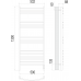 Классик П15 500х1300 электро (sensor quick touch) Полотенцесушитель TERMINUS