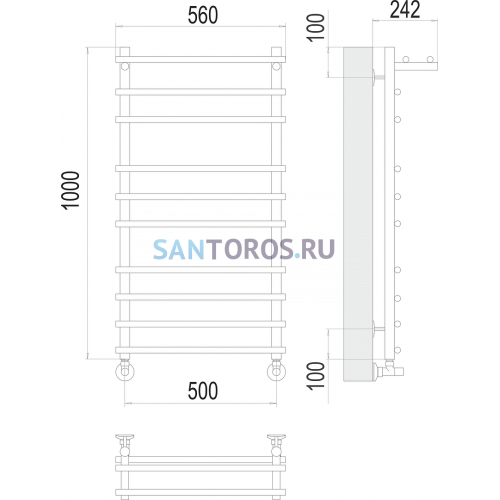 Ватра с/п П10 500х1000 Полотенцесушитель TERMINUS 4670078529497