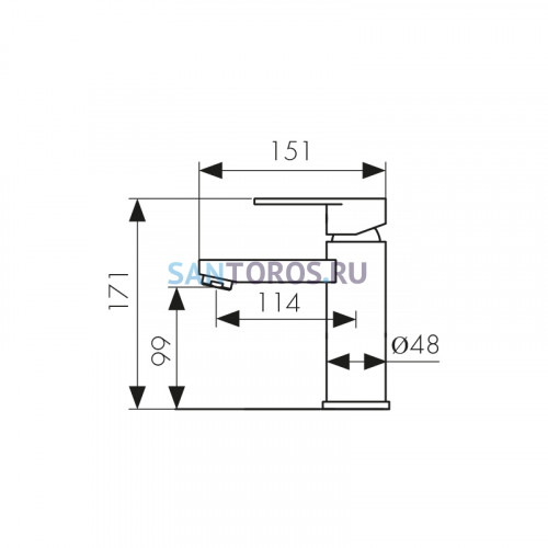 Смеситель KAISER Sonat для раковины 34011-2 (Кайзер)