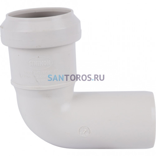 Отвод D 040 x 87, Sinikon КОМФОРТ ПЛЮС 504023.K 504023.K