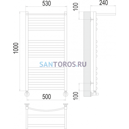 Енисей с/п П13 500х1000 Полотенцесушитель TERMINUS 4670078529572