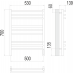 Соренто П9 500х700 электро (sensor quick touch) Полотенцесушитель TERMINUS