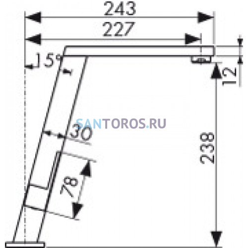 Смеситель KAISER Vico для кухни 30144-5 (Кайзер)