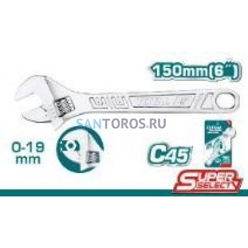 Разводной ключ 6" 150 мм THT101063