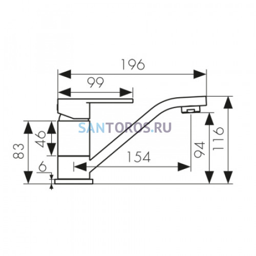 Смеситель KAISER Sonat для раковины 34010-4 (Кайзер)