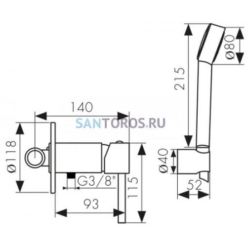 Смеситель KAISER Merkur скрытого монтажа 26317 (Кайзер)