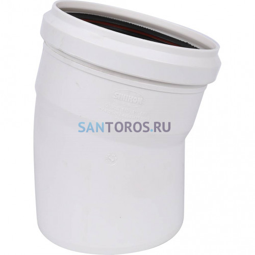 Отвод D 110 x 15гр, Sinikon КОМФОРТ ПЛЮС 504049.K 504049.K