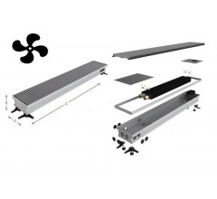 Конвектор внутрипольный Askon (с вентилятором) КВП-В 65/300/3200 (решетка входит в комплект)