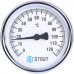 Термометр биметаллический 80 мм с пружиной, накладной STOUT SIM-0004-800015