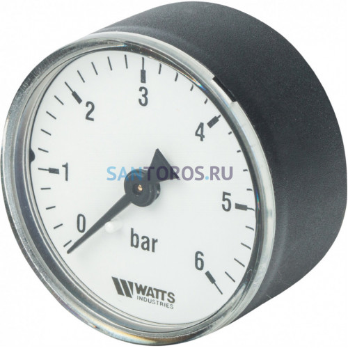Манометр аксиальный 50 мм 1/4, 0-6 бар Watts F+R100 10008092