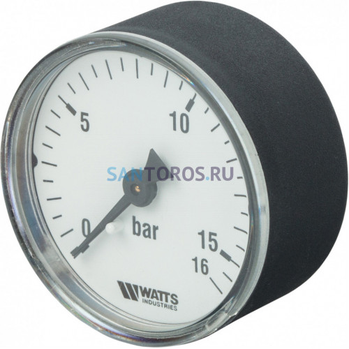 Манометр аксиальный 50 мм 1/4, 0-16 бар Watts F+R100 10008094