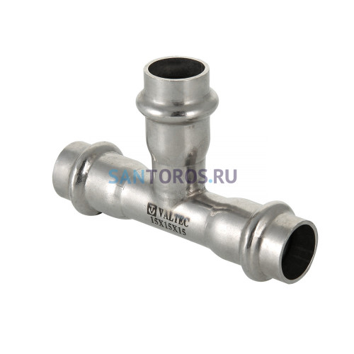 Пресс-тройник 28 х 15 х 28 мм из нержавеющей стали VTi.931.I.281528 VALTEC VTi.931.I.281528