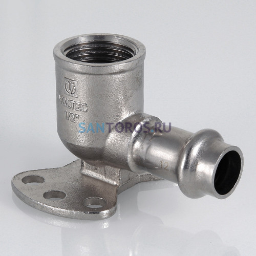 Пресс-водорозетка 12 мм х 1/2  из нержавеющей стали VTi.954.I.001204 VALTEC VTi.954.I.001204