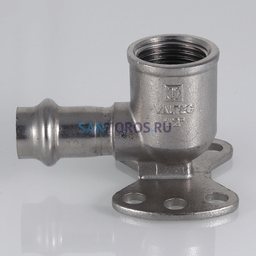 Пресс-водорозетка 12 мм х 1/2  из нержавеющей стали VTi.954.I.001204 VALTEC VTi.954.I.001204