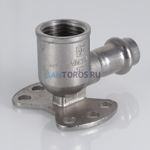 Пресс-водорозетка 12 мм х 1/2  из нержавеющей стали VTi.954.I.001204 VALTEC VTi.954.I.001204