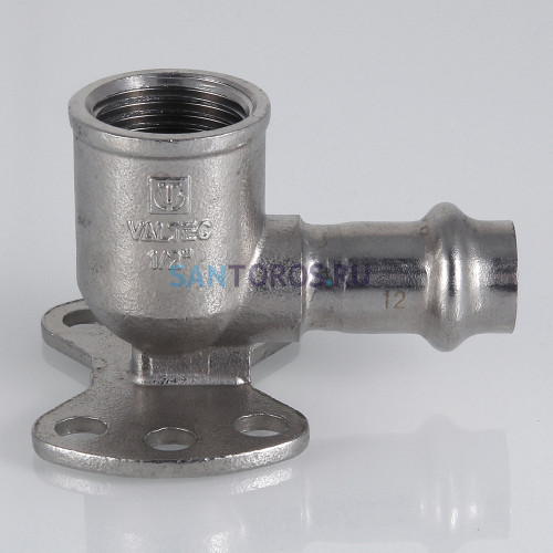 Пресс-водорозетка 12 мм х 1/2  из нержавеющей стали VTi.954.I.001204 VALTEC VTi.954.I.001204