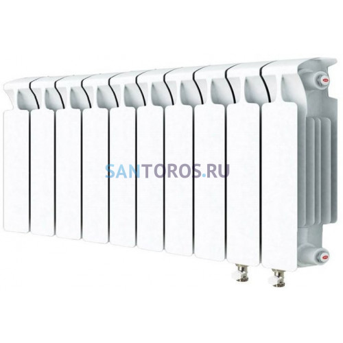 Радиатор RIFAR Monolit Ventil 350 10 секций биметаллический монолит нижнее правое подключение MVR35010