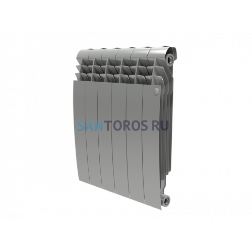 Радиатор Royal Thermo 500 х 8 секций BiLiner Silver Satin биметаллический секционный
